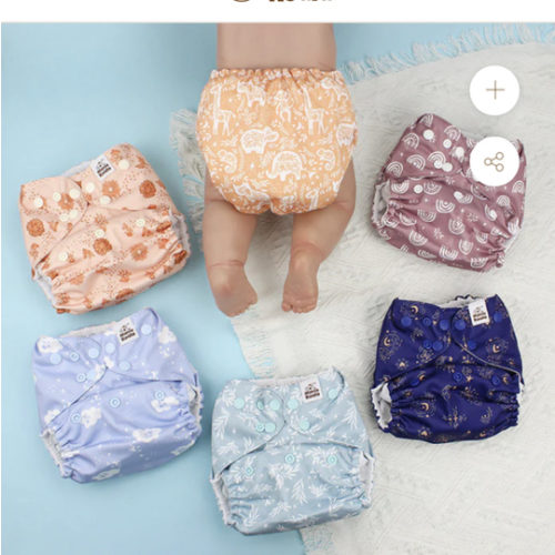 POCKET DIAPER 3.0 WITH INSERTS - 6 PACK(Cabin Vibes)