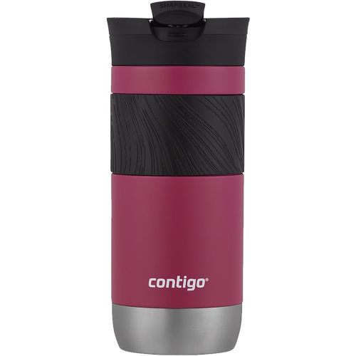 Contigo Byron 2.0 Thermo Mug, Stainless Steel Insulated Mug with Snapseal Closure, Coffee Mug to go, 100% Leak Proof, Dishwasher Safe lid, BPA Free, Keeps Warm up to 6 Hours, 470 ml