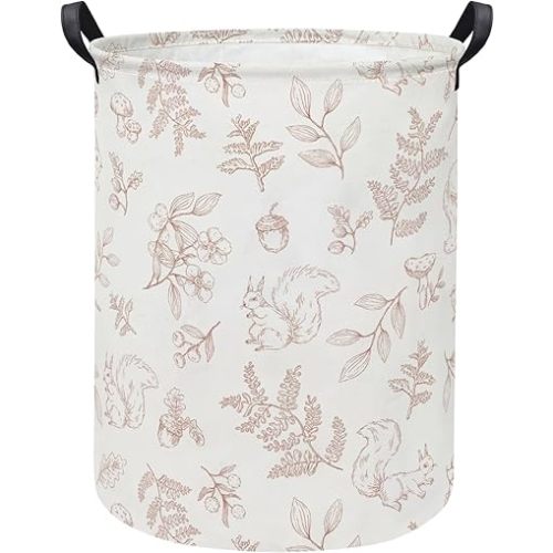 Baby Laundry Hamper kids laundry Basket Waterproof Storage Bin for Bedroom Toy Clothes Organizer Basket Woodland Animals Room Décor(Animals)