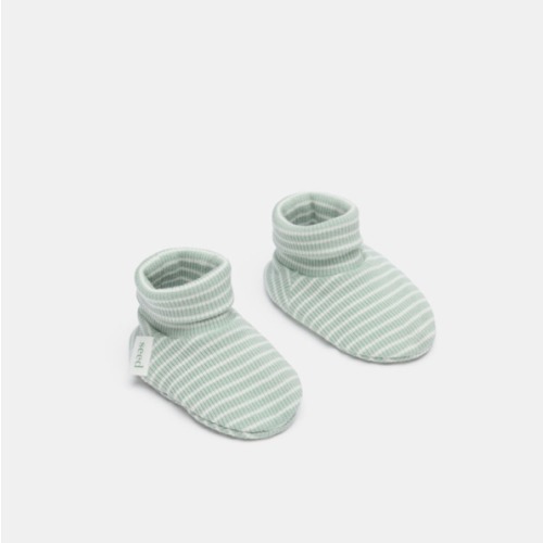 Core Rib Logo Bootie | Sage Stripe | Seed Heritage