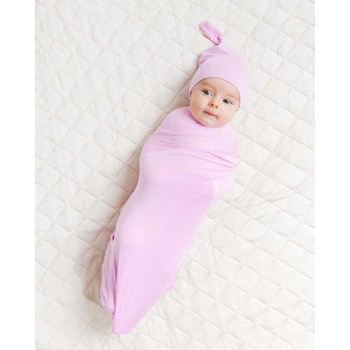 Mauve Over, Pink Swaddle & Beanie Set