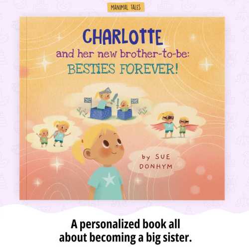 Personalized Book for a New Sibling - Big Sister To Be, Personalized Gift, Custom Book, Baby Shower Gift, New Brother/Sister/Baby Gift