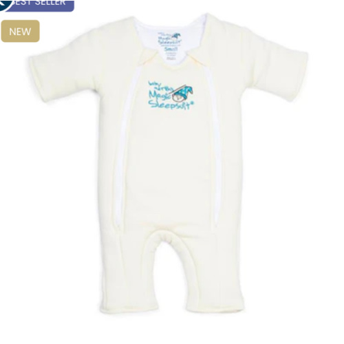 Cream Baby Merlin’s Magic Sleepsuit | Soft 100% Cotton Infant Sleepsuit