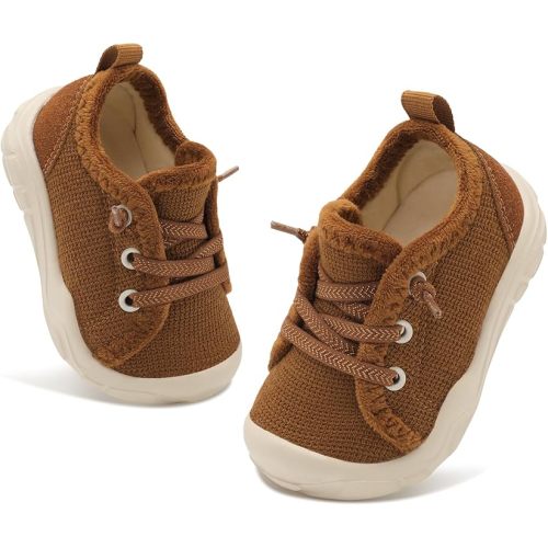 FEETCITY Toddler Boys Shoes Toddler Barefoot Shoes Kids Sneakers Tennis Shoe Slip On Baby Walking Shoe