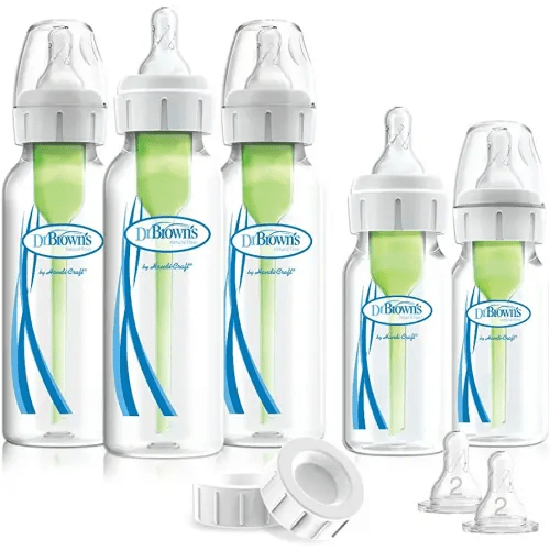 Dr. Brown's Options Narrow Feeding Set, Clear - Packaging may vary