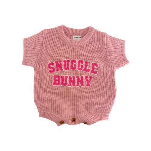 Sweater Romper, Snuggle Bunny Pink