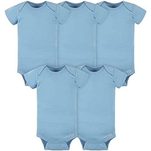 Gerber Baby Boys & Girls 5-Pack Solid Onesies Bodysuits