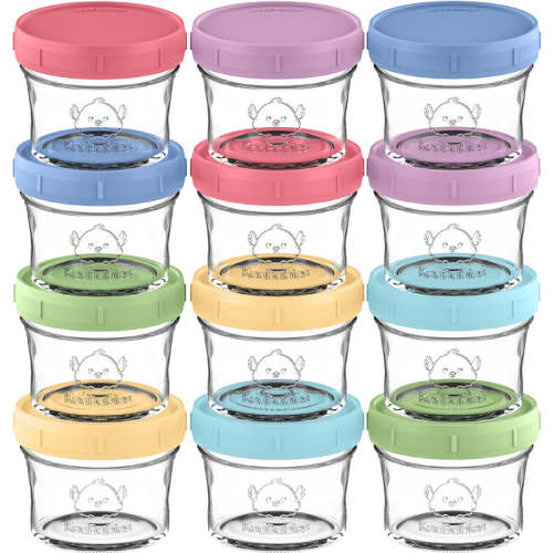 Prep Jars Baby Food Storage Glass Containers Nord / 4oz