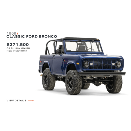 Restored and modified Ford Bronco