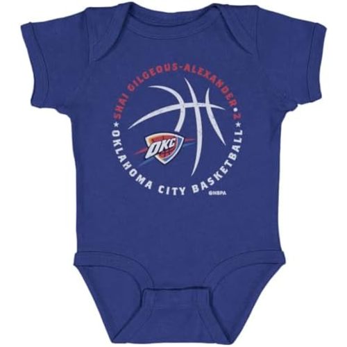 500 LEVEL SGA OKC Thunder Kids Baby Bodysuit - Shai Gilgeous-Alexander Oklahoma City Thunder Player Ball