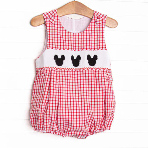 Main Street Classic Smocked Bubble, Red – Stitchy Fish