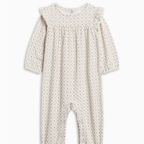 Organic Baby Jine Ruffle Sleeve Romper