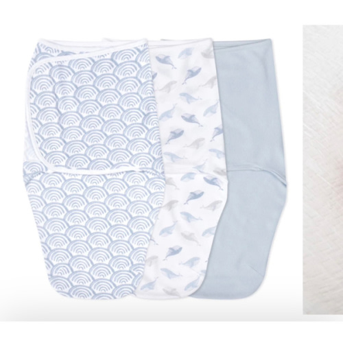 At Sea Easy Swaddle With No Zipper 0-3M | aden + anais