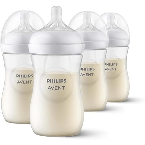 Philips Avent Natural Response Baby Bottles, 260ml, 4-Pack, SCY903/04