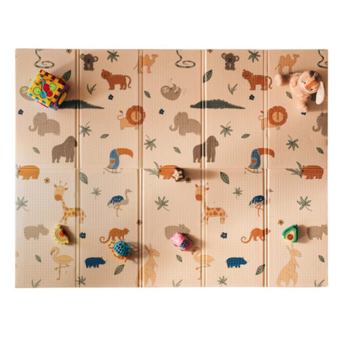 Nuby Reversible Baby Floor Mat, Safari