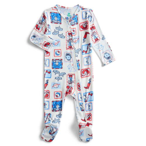 Toy Story Baby Boys Cozy and Comfortable Patriotic Americana Footed Sleep and Play, Sizes NB-6/9M