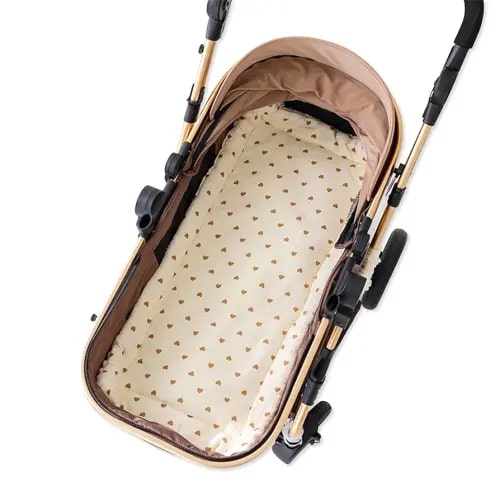 Warm Baby Stroller Seat Liner,Soft Thick Pushchair Seat Liner Baby Stroller Cushion Seat Insert Pad Universal for Pushchair Pram Buggy Car Seat High Chair(Heart)