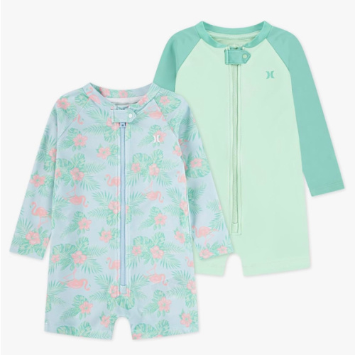 Hurley Baby 2-Pack Long Sleeve Rash Guard Coverall