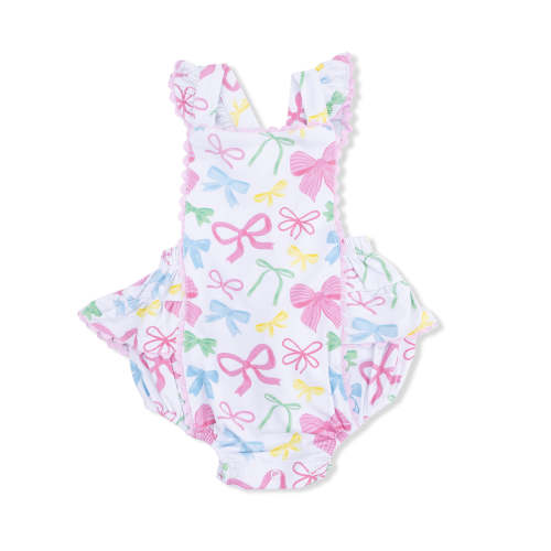 Ric Rac Ruffle Sunsuit, Sweet Bows