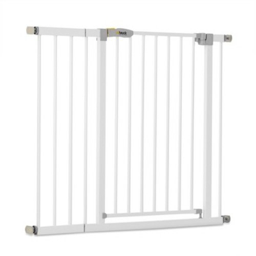 hauck 59727 Open N Stop KD Pressure Fit with 8 Inch Extension Baby Gate, White