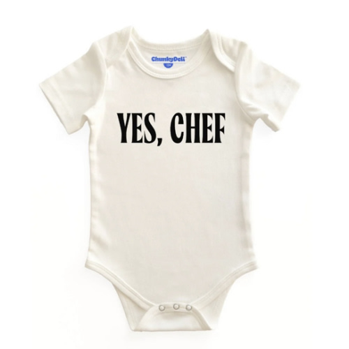 Yes, Chef! Baby Bodysuit Culinary Style | Chunky Deli