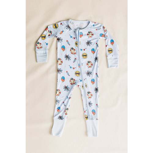 All American Summer Zippy Romper