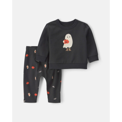 Baby 2-Piece Halloween Long-Sleeve Top & Pant Set - Black | Carter's