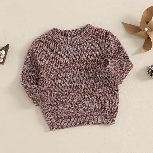 Baby Girl Knit Pullover Sweater, Red D (0-3m)