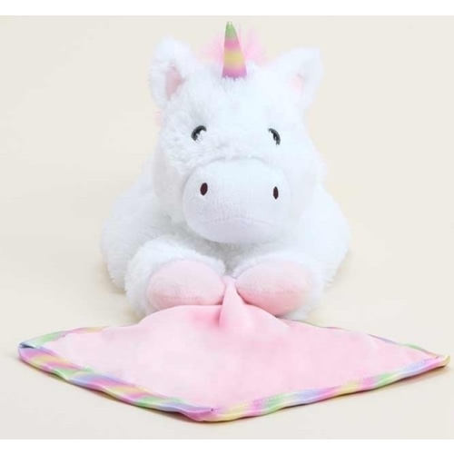 Unicorn Security Blankie Warmies | Baby Blanket | Security Blanket for Infants