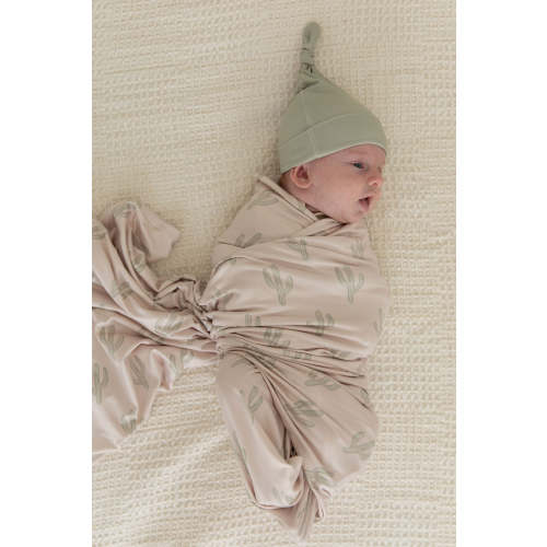 TAN + GREEN CACTUS | SWADDLE