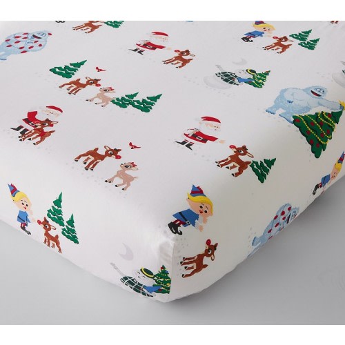 Rudolph® Organic Crib Fitted Sheet