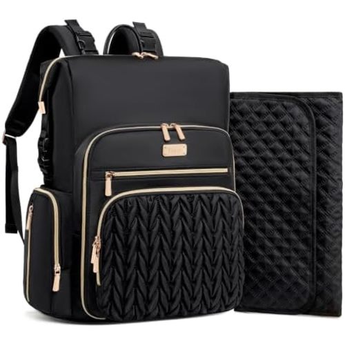Tealari 4 in 1 Convertible Diaper Bag Backpack, 35L Large Waterproof Baby Diaper Bag with Changing Pad,Converts into Baby Diaper Backpack,Shoulder Diaper Bag,Stroller Bag and Handbag