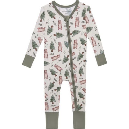 Beary Fitted Convertible Footie Pajamas, 6-9M