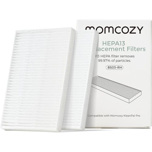 Momcozy KleanPal Pro Air Filter Replacement – 99.97% Effective Filtration for Baby Bottle Washer – Safe & Easy Install – Premium Quality Filter for Cleaner Baby Bottles, 2-Pack