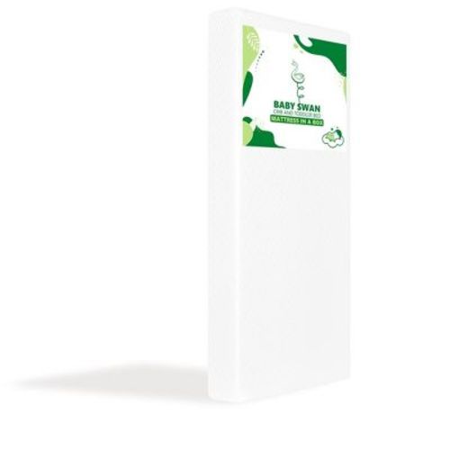Dream On Me Baby Swan 5” Foam Crib & Toddler Bed Mattress In White - Greenguard Gold & Jpma Certified Mattress In Box