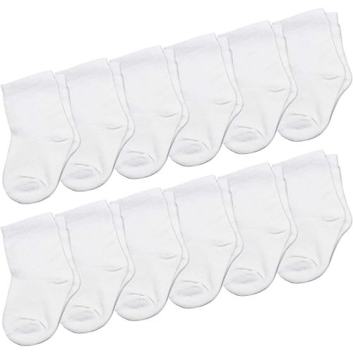 Falari 12-Pack Newborn Sock Infant Baby Boy Girl Socks 0-6 Month