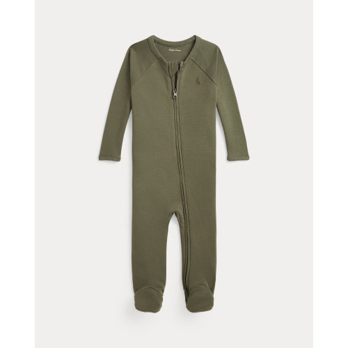 Cotton Interlock Footed Coverall