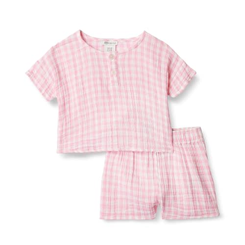 Amazon Essentials x Sofia Grainge Unisex Toddlers' and Babies Cotton Gauze Shirt & Shorts Play Set