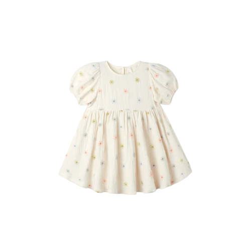 Rylee + Cru Marley Dress Embroidered Daisies
