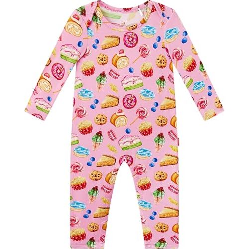 Baby Boy and Girl Romper Long Sleeve Jumpsuit One-Piece Footless Pajamas, Viscose Made from Bamboo