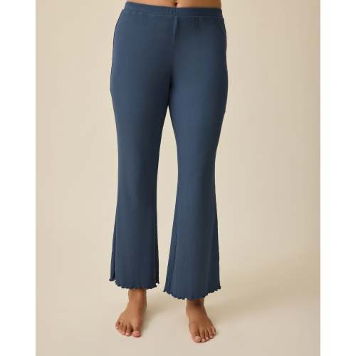 Ribbed Modal Lounge Pant | Light Navy - Kindred Bravely