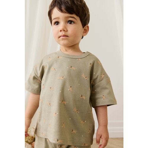 Pima Cotton Wesley Tee - Play Ball Vert – Jamie Kay USA