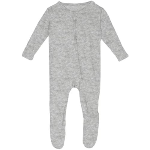 KicKee Year Round Solid Footies with Zipper, Super Soft One-Piece Jammies, Sleepwear for Babies and Kids