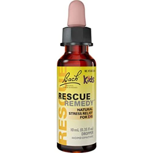 Bach RESCUE REMEDY KIDS Dropper 10mL, Natural Stress Relief, Homeopathic Flower Essence, Vegan, Gluten & Sugar-Free, Kid-friendly, Non-alcohol Formula