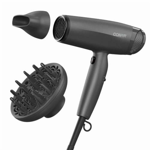 Conair Radiance Boost Hair Dryer, Nano-Quartz Technology, Includes Diffuser and Concentrator