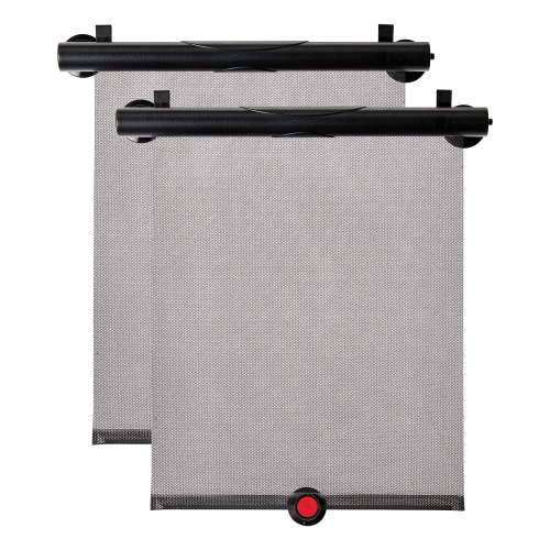 Parent's Choice Easy Install Roller Mesh Sunshade for Car, Heat & UV Blocking, Universal Fit 14" x 17"