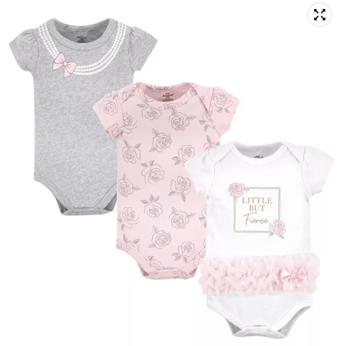 Hudson Baby - Little Treasure Baby Girls Treasure Cotton Single-Piece Clothing