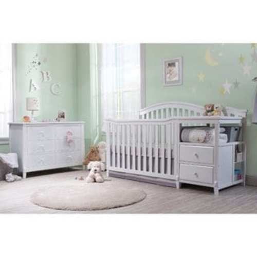 Sorelle Berkley 4 in 1 Crib & Changer - White