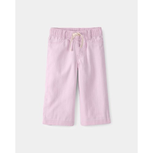 Baby Girl Drawstring Wide-Leg Pants - Pink - OshKosh B'gosh | Carter's