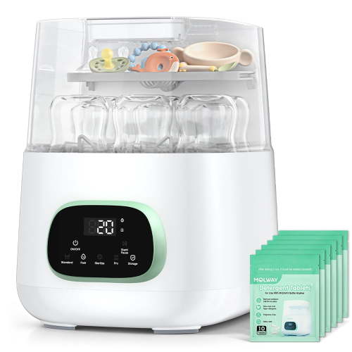 NIRGU 4-in-1 Auto Baby Bottle Washer, Cleaner Sterilizer Dryer